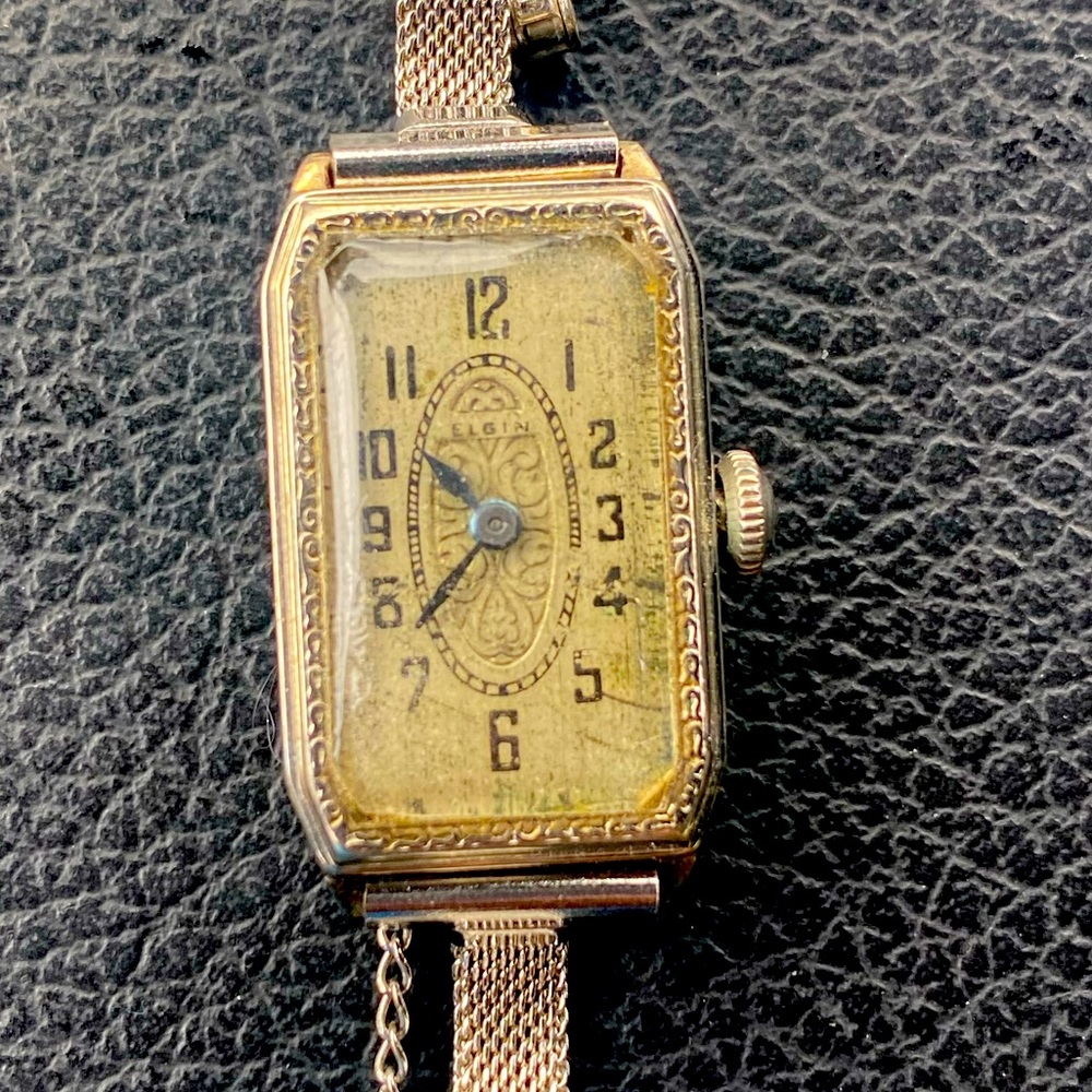 Vintage Elgin watch, *needs servicing, not working currently*, new band